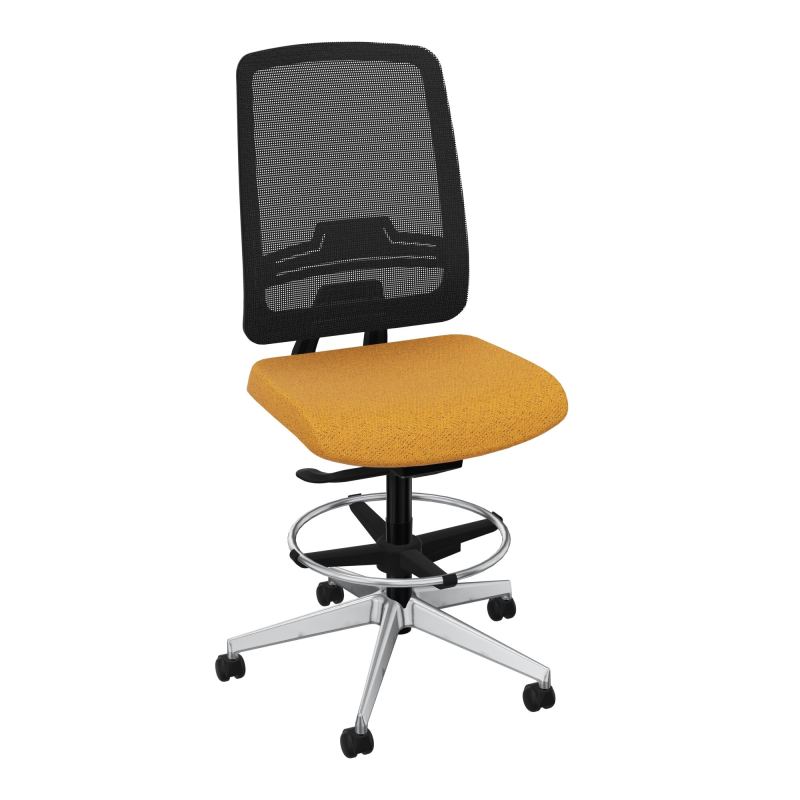 OSCAR 2 SIEGE AUTOREG. HD RESIL CADRE NOIR ASSISE TISSU-ROUL SOL DUR FREIN EN CHARGE BO S