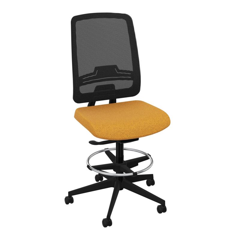 OSCAR 2 SIEGE AUTOREG. HD RESIL CADRE NOIR ASSISE TISSU-ROUL SOL DUR FREIN EN CHARGE BO S