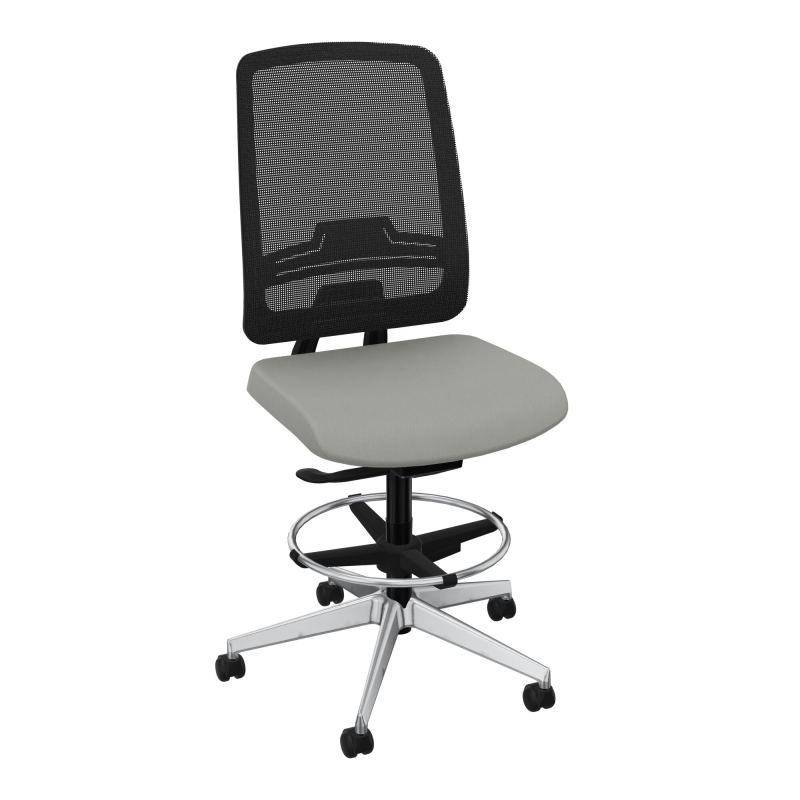 OSCAR 2 SIEGE AUTOREG. HD RESIL CADRE NOIR ASSISE TISSU-ROUL SOL DUR FREIN EN CHARGE CA S