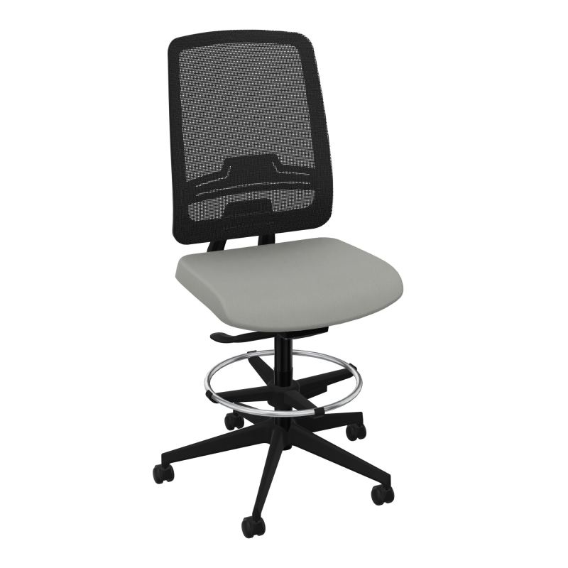 OSCAR 2 SIEGE AUTOREG. HD RESIL CADRE NOIR ASSISE TISSU-ROUL SOL DUR FREIN EN CHARGE CA S