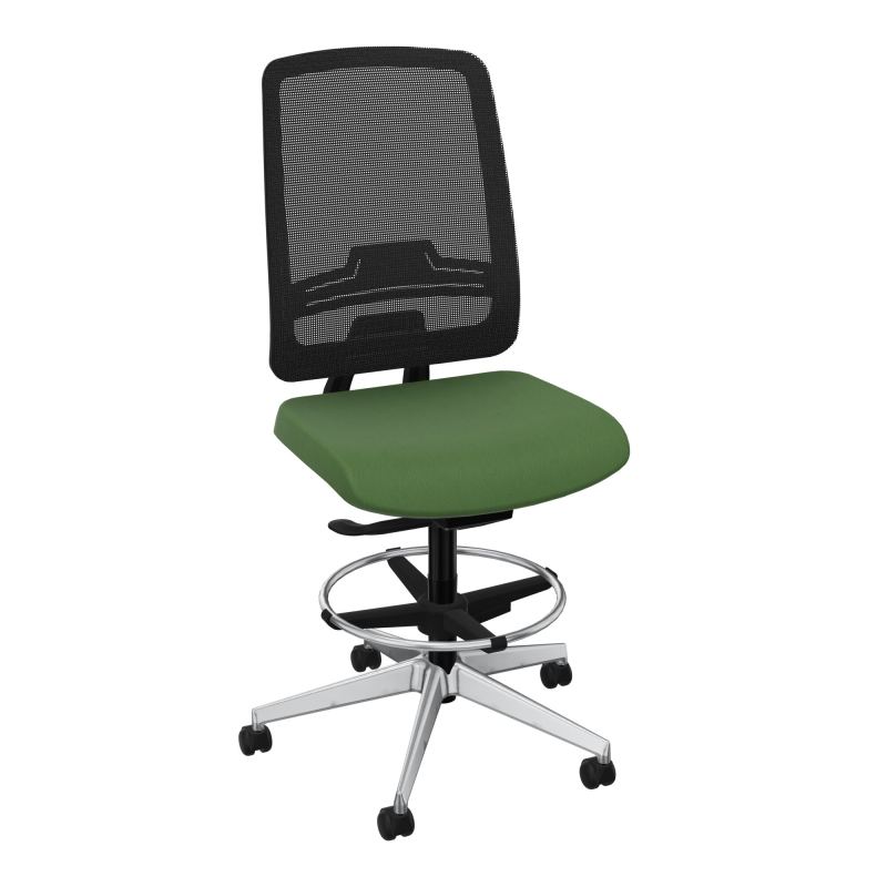 OSCAR 2 SIEGE AUTOREG. HD RESIL CADRE NOIR ASSISE TISSU-ROUL SOL DUR FREIN EN CHARGE CE S