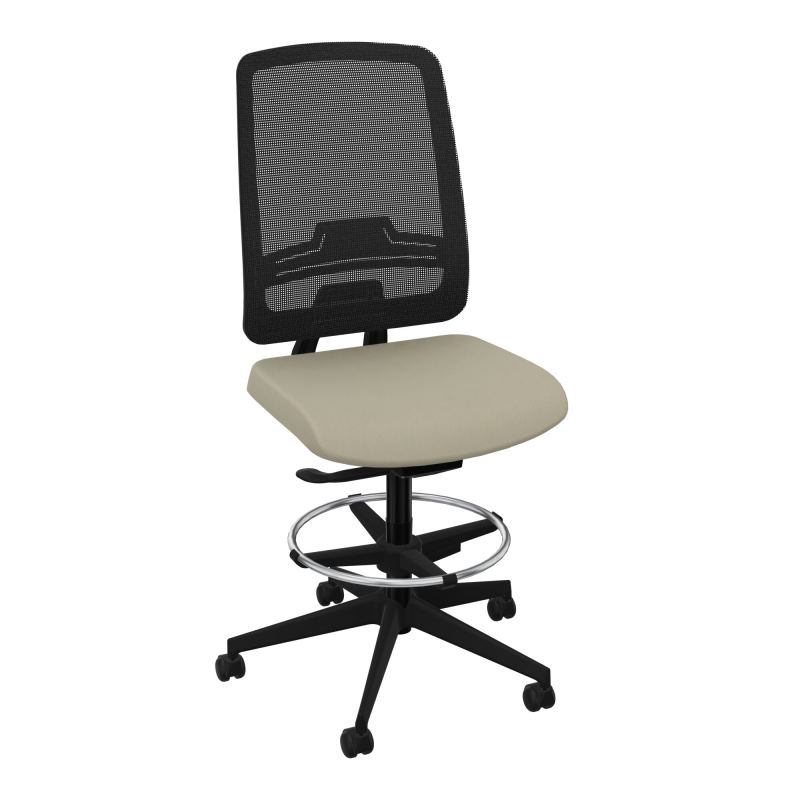 OSCAR 2 SIEGE AUTOREG. HD RESIL CADRE NOIR ASSISE TISSU-ROUL SOL DUR FREIN EN CHARGE CG S
