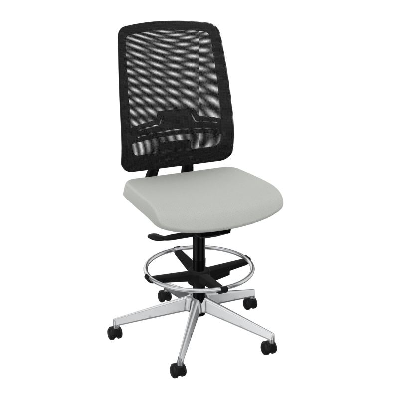 OSCAR 2 SIEGE AUTOREG. HD RESIL CADRE NOIR ASSISE TISSU-ROUL SOL DUR FREIN EN CHARGE E5 S