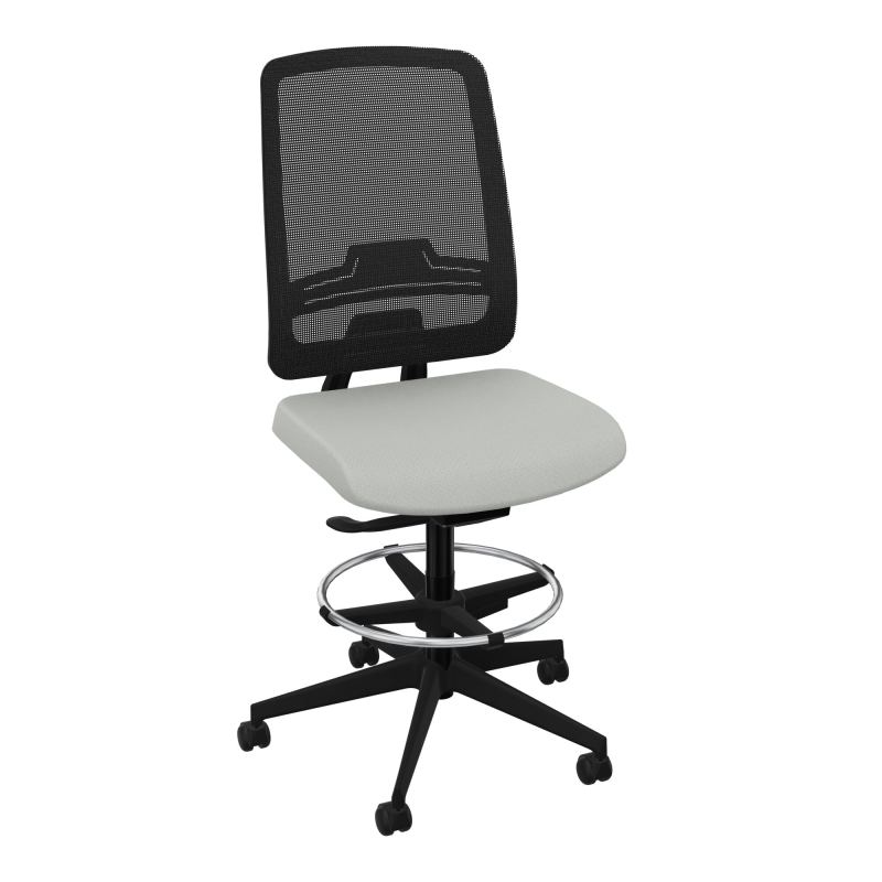 OSCAR 2 SIEGE AUTOREG. HD RESIL CADRE NOIR ASSISE TISSU-ROUL SOL DUR FREIN EN CHARGE E5 S