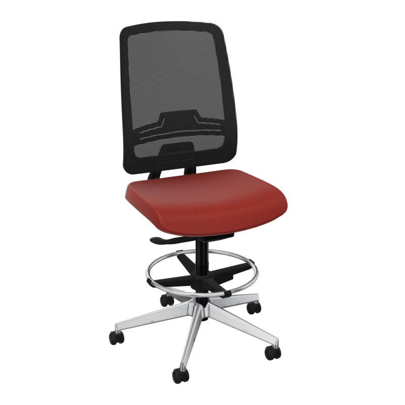 OSCAR 2 SIEGE AUTOREG. HD RESIL CADRE NOIR ASSISE TISSU-ROUL SOL DUR FREIN EN CHARGE E6 S