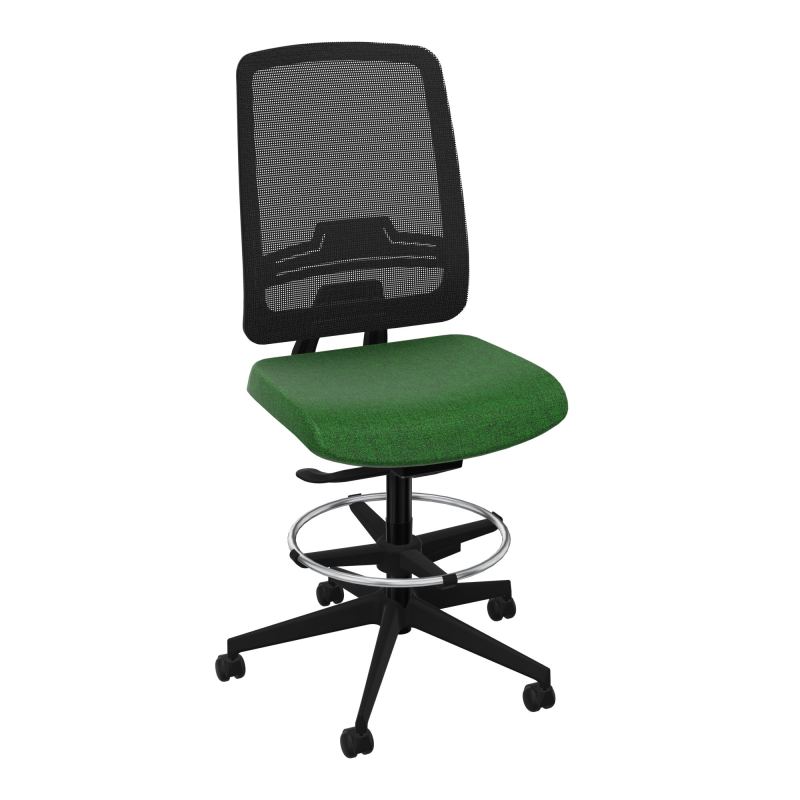 OSCAR 2 SIEGE AUTOREG. HD RESIL CADRE NOIR ASSISE TISSU-ROUL SOL SOUPLE FREIN EN CHARGE B