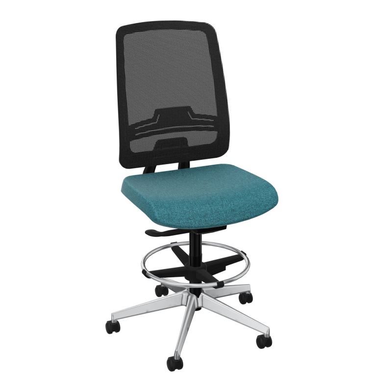 OSCAR 2 SIEGE AUTOREG. HD RESIL CADRE NOIR ASSISE TISSU-ROUL SOL SOUPLE FREIN EN CHARGE B