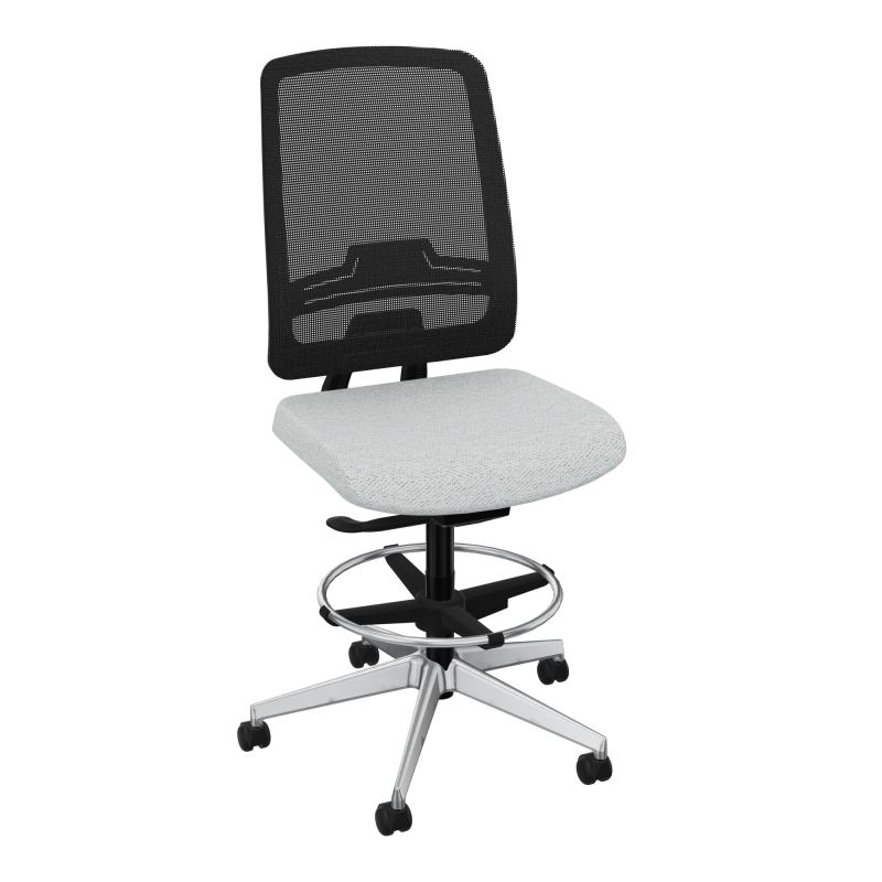 OSCAR 2 SIEGE AUTOREG. HD RESIL CADRE NOIR ASSISE TISSU-ROUL SOL SOUPLE FREIN EN CHARGE B