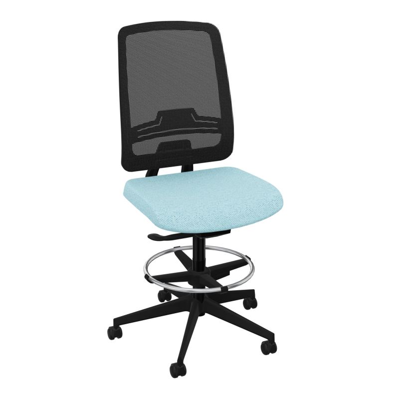 OSCAR 2 SIEGE AUTOREG. HD RESIL CADRE NOIR ASSISE TISSU-ROUL SOL SOUPLE FREIN EN CHARGE B