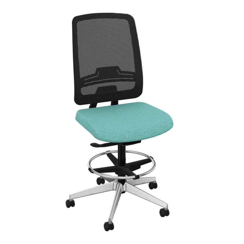 OSCAR 2 SIEGE AUTOREG. HD RESIL CADRE NOIR ASSISE TISSU-ROUL SOL SOUPLE FREIN EN CHARGE B