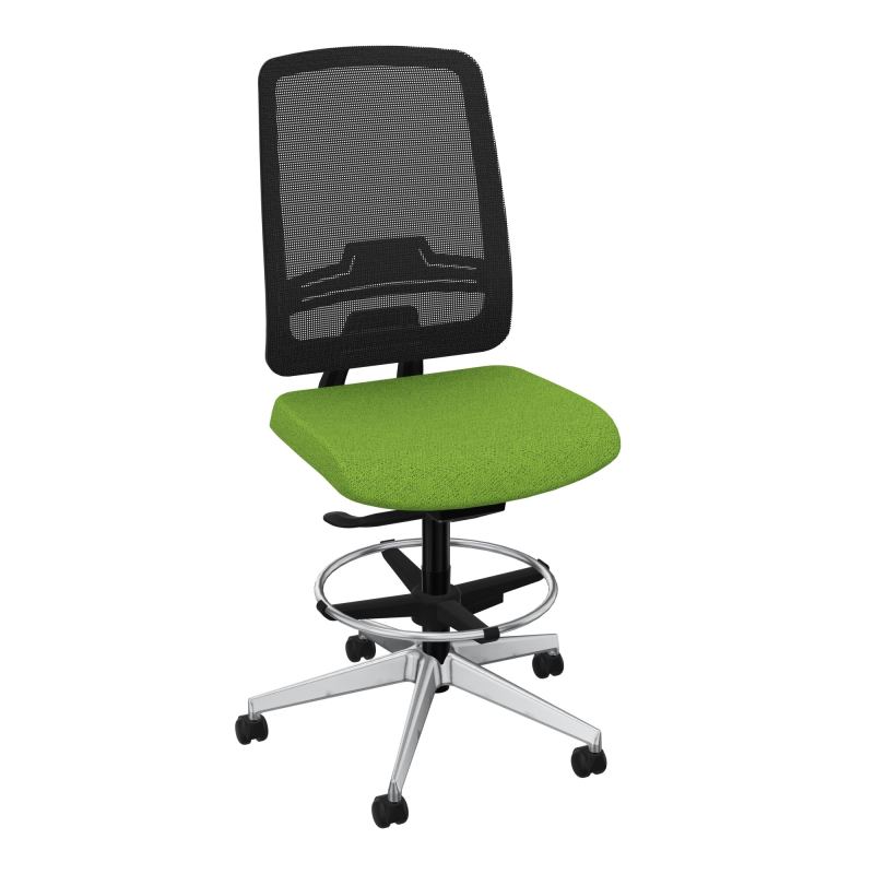 OSCAR 2 SIEGE AUTOREG. HD RESIL CADRE NOIR ASSISE TISSU-ROUL SOL SOUPLE FREIN EN CHARGE B