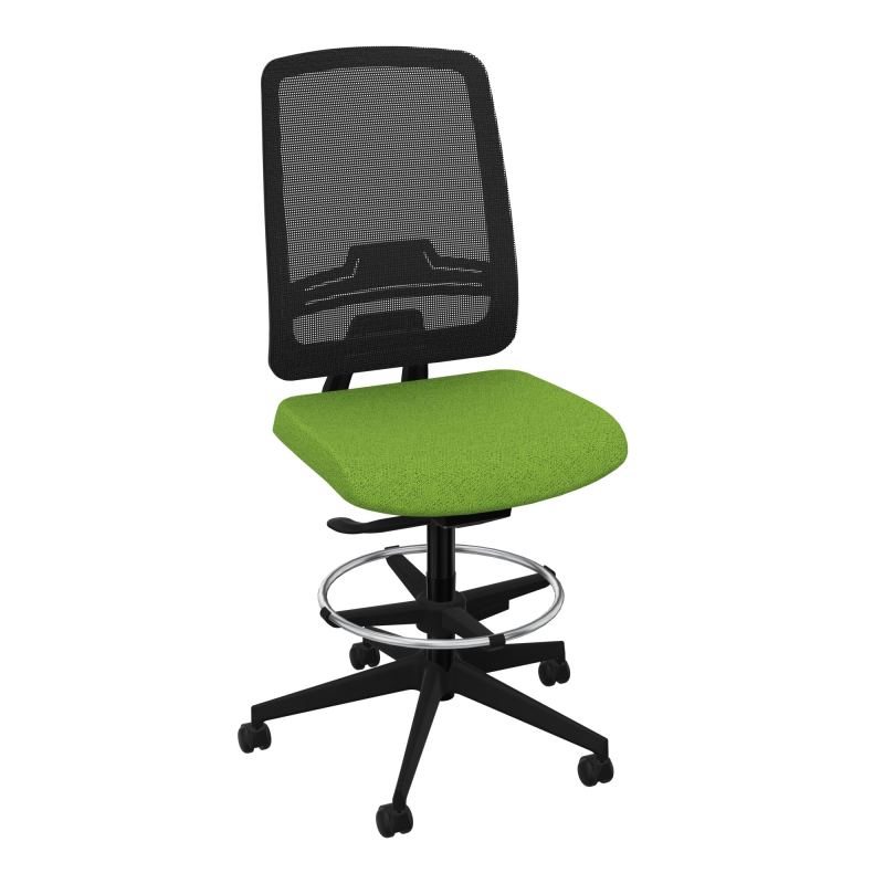 OSCAR 2 SIEGE AUTOREG. HD RESIL CADRE NOIR ASSISE TISSU-ROUL SOL SOUPLE FREIN EN CHARGE B
