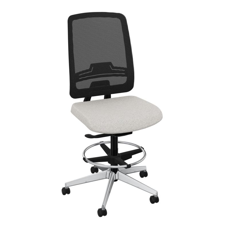 OSCAR 2 SIEGE AUTOREG. HD RESIL CADRE NOIR ASSISE TISSU-ROUL SOL SOUPLE FREIN EN CHARGE B