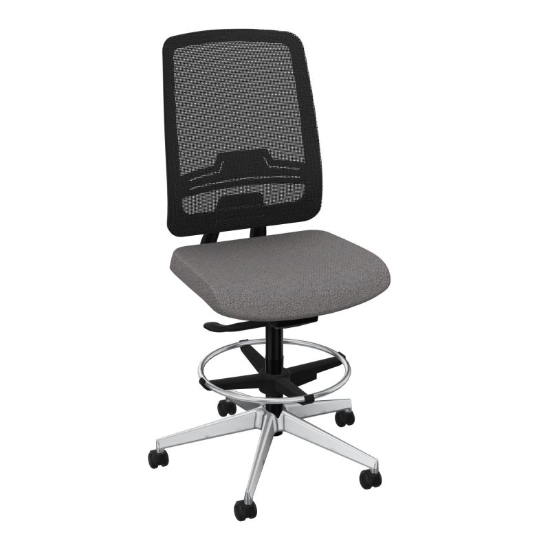 OSCAR 2 SIEGE AUTOREG. HD RESIL CADRE NOIR ASSISE TISSU-ROUL SOL SOUPLE FREIN EN CHARGE B