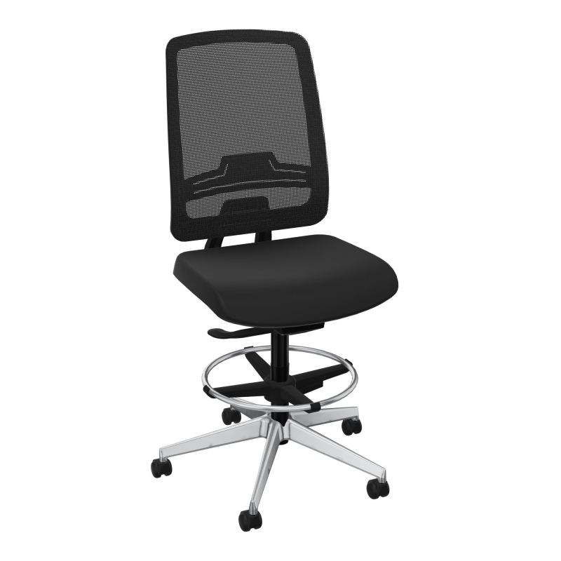 OSCAR 2 SIEGE AUTOREG. HD RESIL CADRE NOIR ASSISE TISSU-ROUL SOL SOUPLE FREIN EN CHARGE C