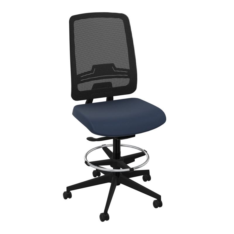OSCAR 2 SIEGE AUTOREG. HD RESIL CADRE NOIR ASSISE TISSU-ROUL SOL SOUPLE FREIN EN CHARGE C