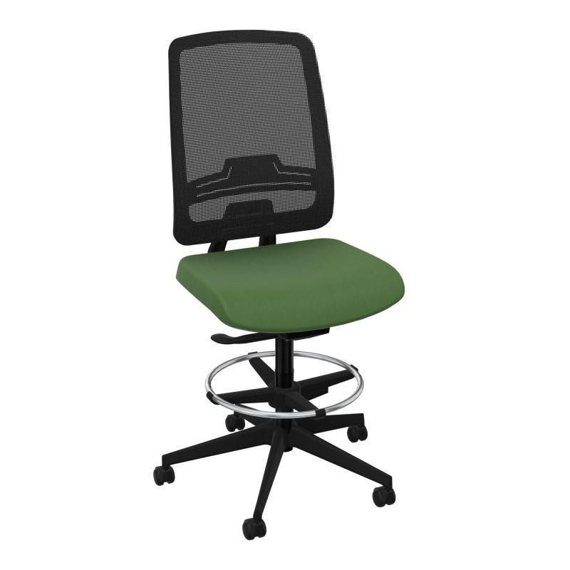 OSCAR 2 SIEGE AUTOREG. HD RESIL CADRE NOIR ASSISE TISSU-ROUL SOL SOUPLE FREIN EN CHARGE C