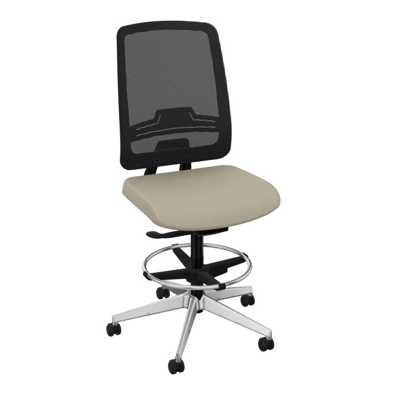 OSCAR 2 SIEGE AUTOREG. HD RESIL CADRE NOIR ASSISE TISSU-ROUL SOL SOUPLE FREIN EN CHARGE C