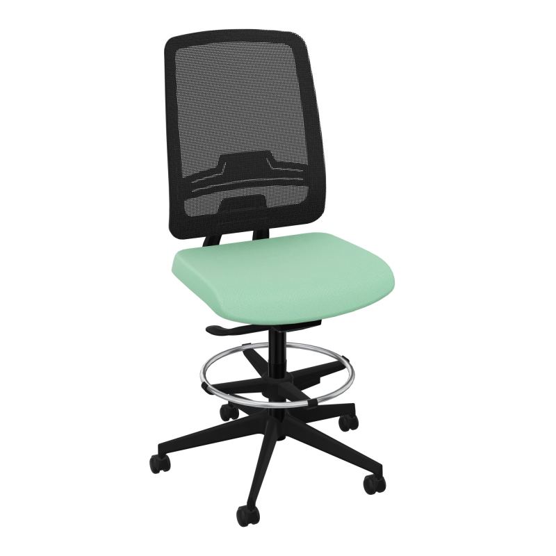 OSCAR 2 SIEGE AUTOREG. HD RESIL CADRE NOIR ASSISE TISSU-ROUL SOL SOUPLE FREIN EN CHARGE E