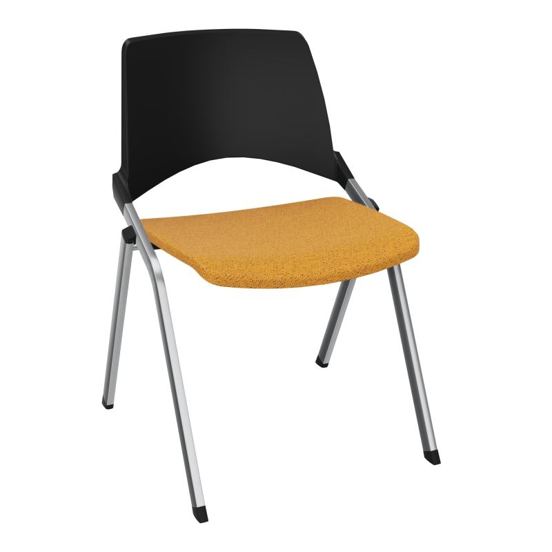 EMI CHAISE 4P FX DOS POLYP /ASS FIXE TISSU SANS ACCOUDOIRS SANS ACCROCHE PU BO SQ