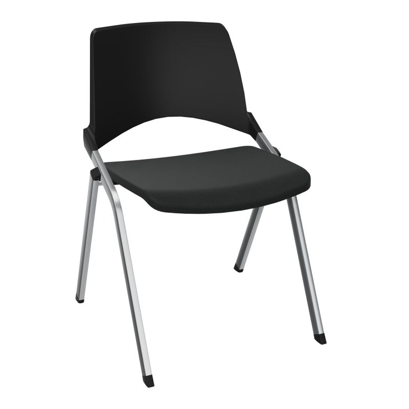 EMI CHAISE 4P FX DOS POLYP / ASS FIXE TISSU SANS ACCOUDOIRS SANS ACCROCHE KE SQ PU