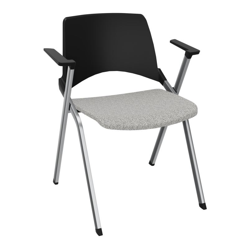 EMI CHAISE 4P FX DOS POLYP /ASS FIXE TISSU AVEC ACCOUDOIRS SANS ACCROCHE B5 SQ PU