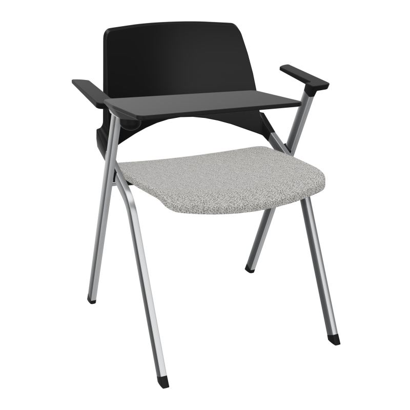 EMI CHAISE 4P FX DOS POLYP /ASS FIXE TISSU AVEC ACCOUDOIRS+TABLETTE A DROITE B5 SQ PU