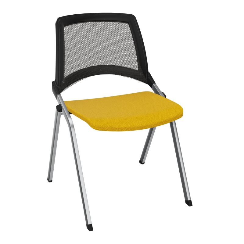 EMI CHAISE 4P FX DOS RESIL /ASS FIXE TISSU SANS ACCOUDOIRS SANS ACCROCHE A5 SQ UH