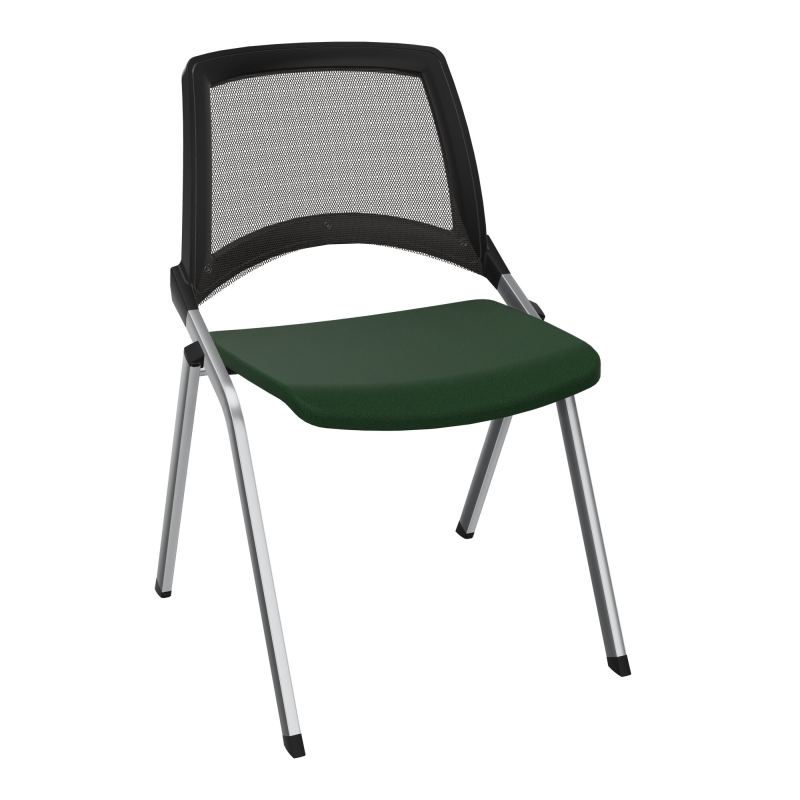 EMI CHAISE 4P FX DOS RESIL /ASS FIXE TISSU SANS ACCOUDOIRS SANS ACCROCHE A9 SQ UH