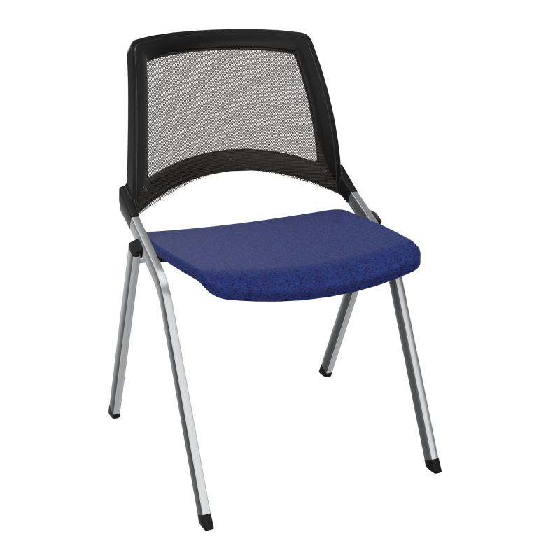 EMI CHAISE 4P FX DOS RESIL /ASS FIXE TISSU SANS ACCOUDOIRS SANS ACCROCHE B6 SQ UH