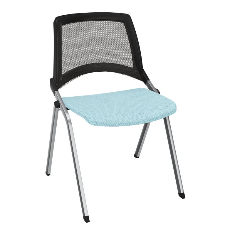 EMI CHAISE 4P FX DOS RESIL /ASS FIXE TISSU SANS ACCOUDOIRS SANS ACCROCHE UH BF SQ