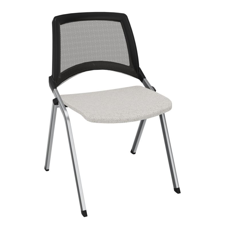 EMI CHAISE 4P FX DOS RESIL /ASS FIXE TISSU SANS ACCOUDOIRS SANS ACCROCHE UH BM SQ