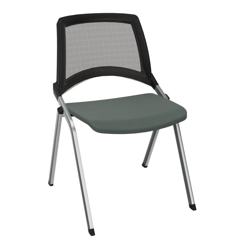 EMI CHAISE 4P FX DOS RESIL /ASS FIXE TISSU SANS ACCOUDOIRS SANS ACCROCHE UH CF SQ