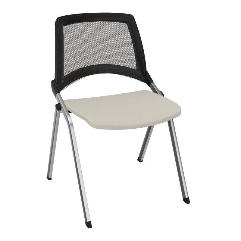 EMI CHAISE 4P FX DOS RESIL /ASS FIXE TISSU SANS ACCOUDOIRS SANS ACCROCHE UH E5 SQ