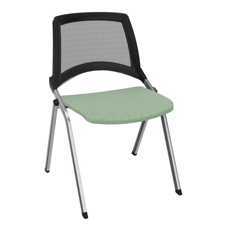 EMI CHAISE 4P FX DOS RESIL /ASS FIXE TISSU SANS ACCOUDOIRS SANS ACCROCHE UH E7 SQ
