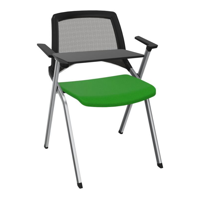 EMI CHAISE 4P FX DOS RESIL /ASS FIXE TISSU AVEC ACCOUDOIRS+TABLETTE A DROITE A1 SQ UH