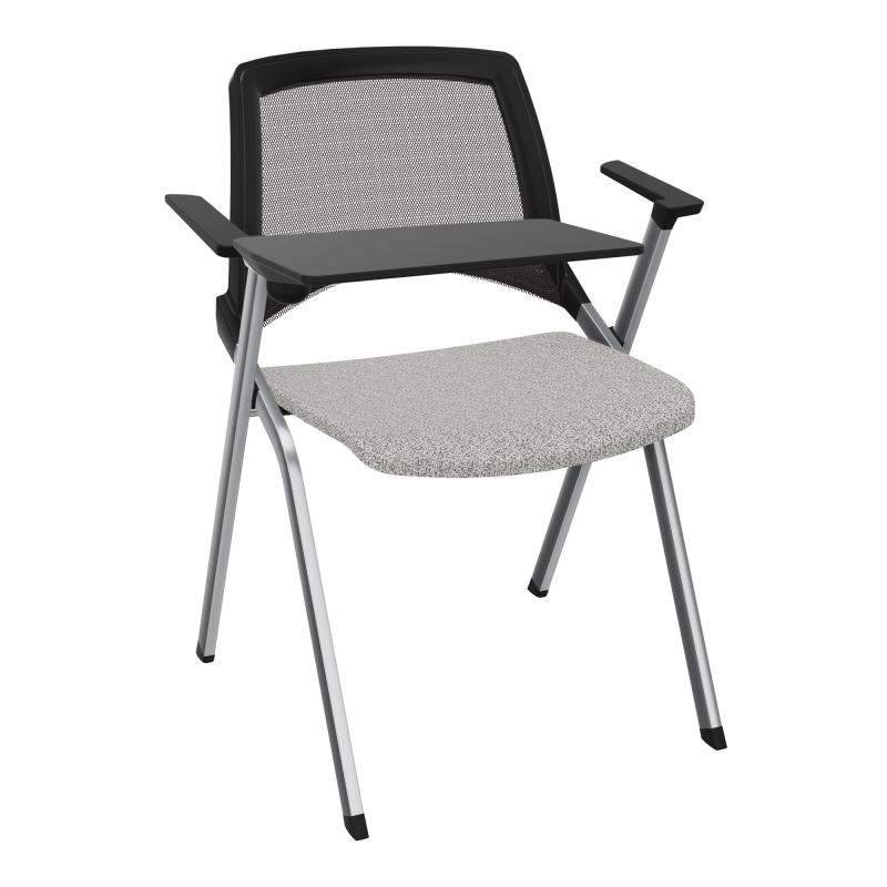 EMI CHAISE 4P FX DOS RESIL /ASS FIXE TISSU AVEC ACCOUDOIRS+TABLETTE A DROITE B5 SQ UH