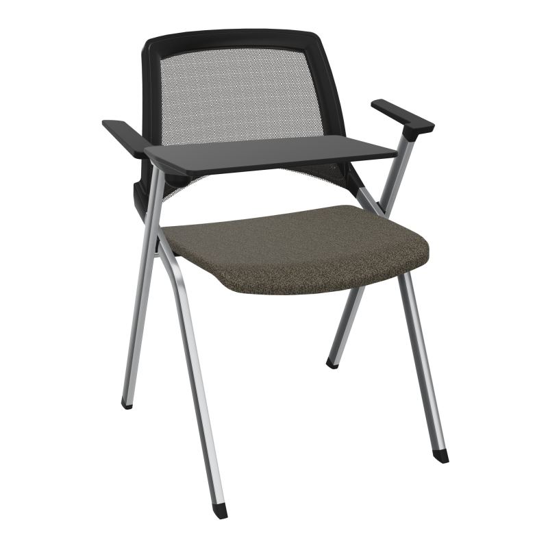 EMI CHAISE 4P FX DOS RESIL /ASS FIXE TISSU AVEC ACCOUDOIRS+TABLETTE A DROITE B7 SQ UH