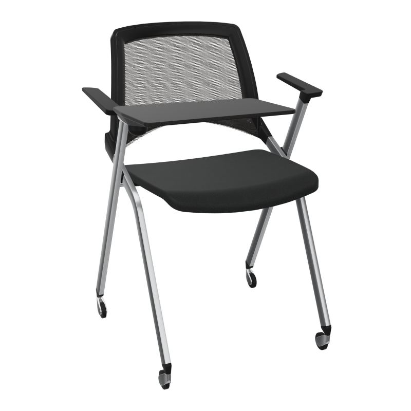 EMI CHAISE 4P RLT DOS RESIL /ASS FIXE TISSU AVEC ACCOUDOIRS+TABLETTE A DROITE KE SQ UH