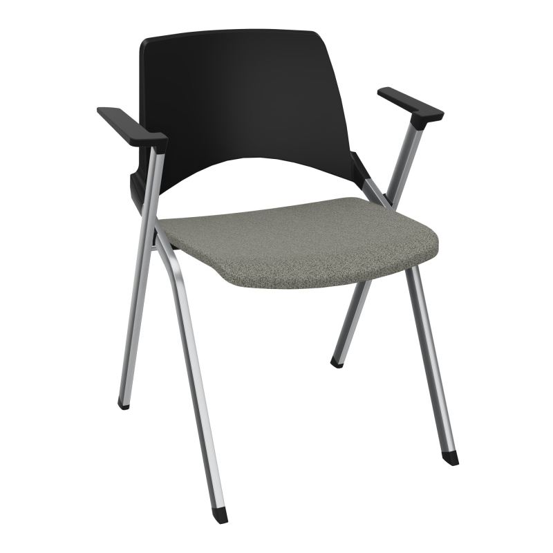 EMI CHAISE 4P FX DOS POLYP /ASS PIVOT TISSU AVEC ACCOUDOIRS SANS ACCROCHE B1 SQ PU