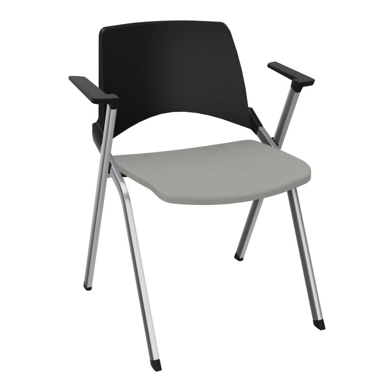 EMI CHAISE 4P FX DOS POLYP /ASS PIVOT TISSU AVEC ACCOUDOIRS SANS ACCROCHE PU CA SQ