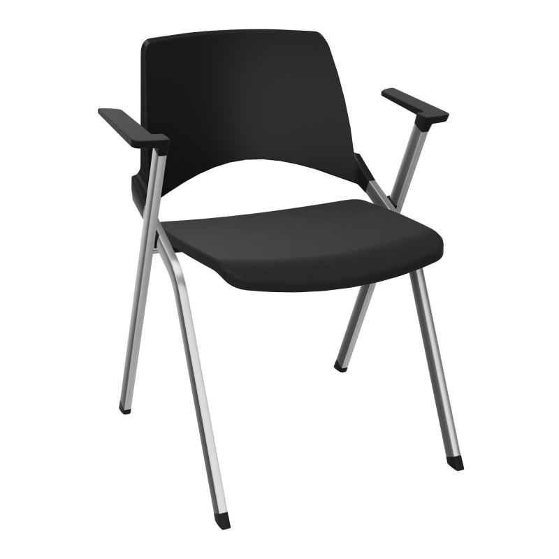 EMI CHAISE 4P FX DOS POLYP /ASS PIVOT TISSU AVEC ACCOUDOIRS SANS ACCROCHE PU CE SQ