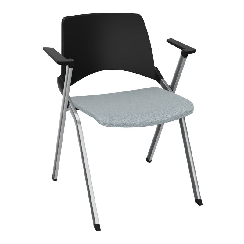 EMI CHAISE 4P FX DOS POLYP /ASS PIVOT TISSU AVEC ACCOUDOIRS SANS ACCROCHE KD SQ PU