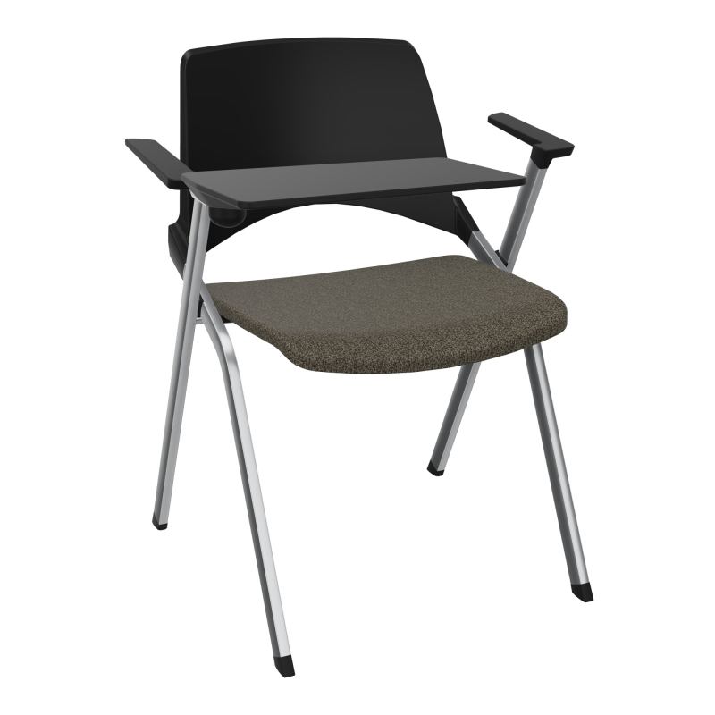 EMI CHAISE 4P FX DOS POLYP /ASS PIVOT TISSU AVEC ACCOUDOIRS+TABLETTE A DROITE B7 SQ PU