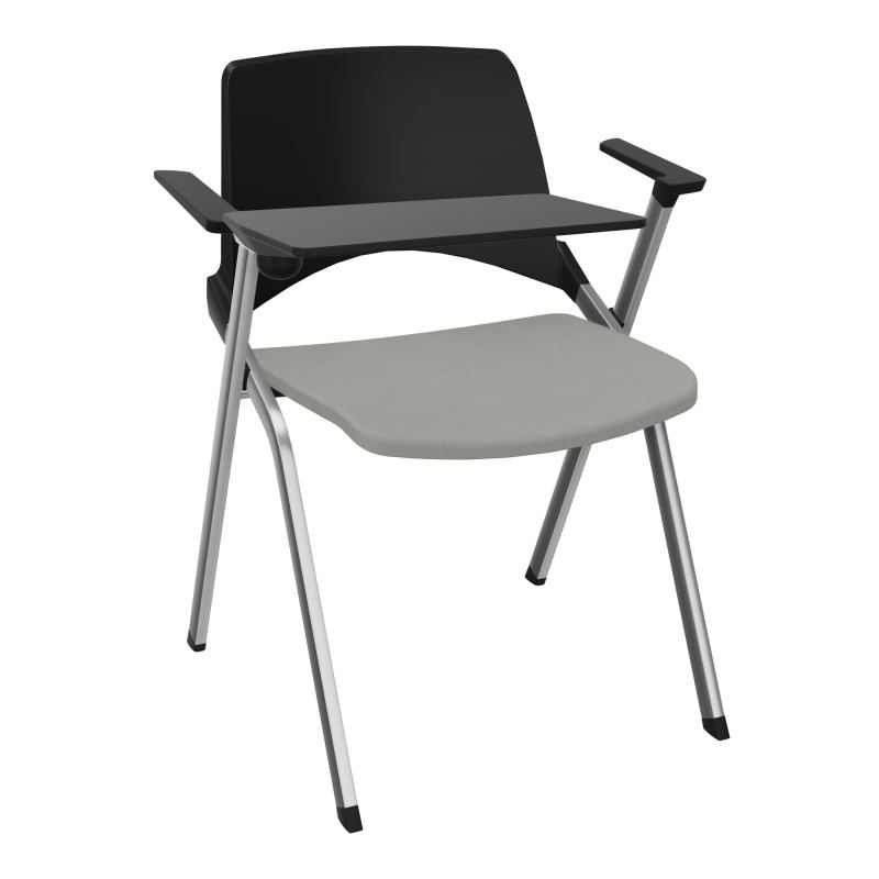 EMI CHAISE 4P FX DOS POLYP /ASS PIVOT TISSU AVEC ACCOUDOIRS+TABLETTE A DROITE PU CA SQ