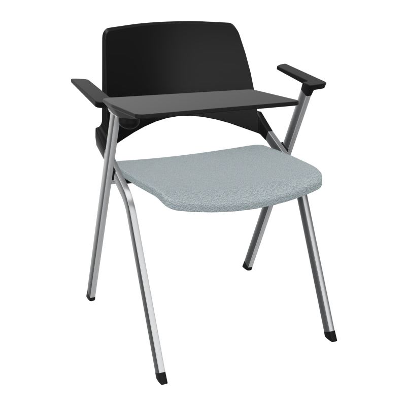 EMI CHAISE 4P FX DOS POLYP /ASS PIVOT TISSU AVEC ACCOUDOIRS+TABLETTE A DROITE KD SQ PU