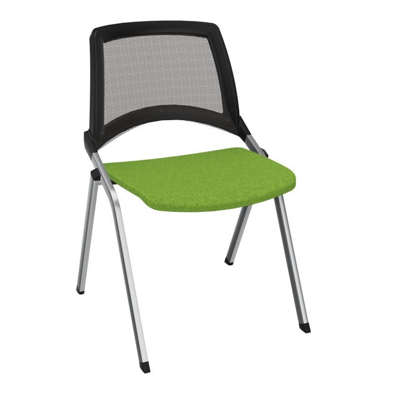EMI CHAISE 4P FX DOS RESIL /ASS PIVOT TISSU SANS ACCOUDOIRS SANS ACCROCHE UH BK SQ