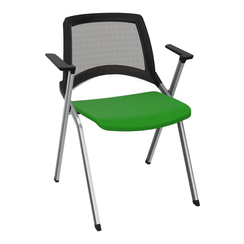 EMI CHAISE 4P FX DOS RESIL /ASS PIVOT TISSU AVEC ACCOUDOIRS SANS ACCROCHE A1 SQ UH