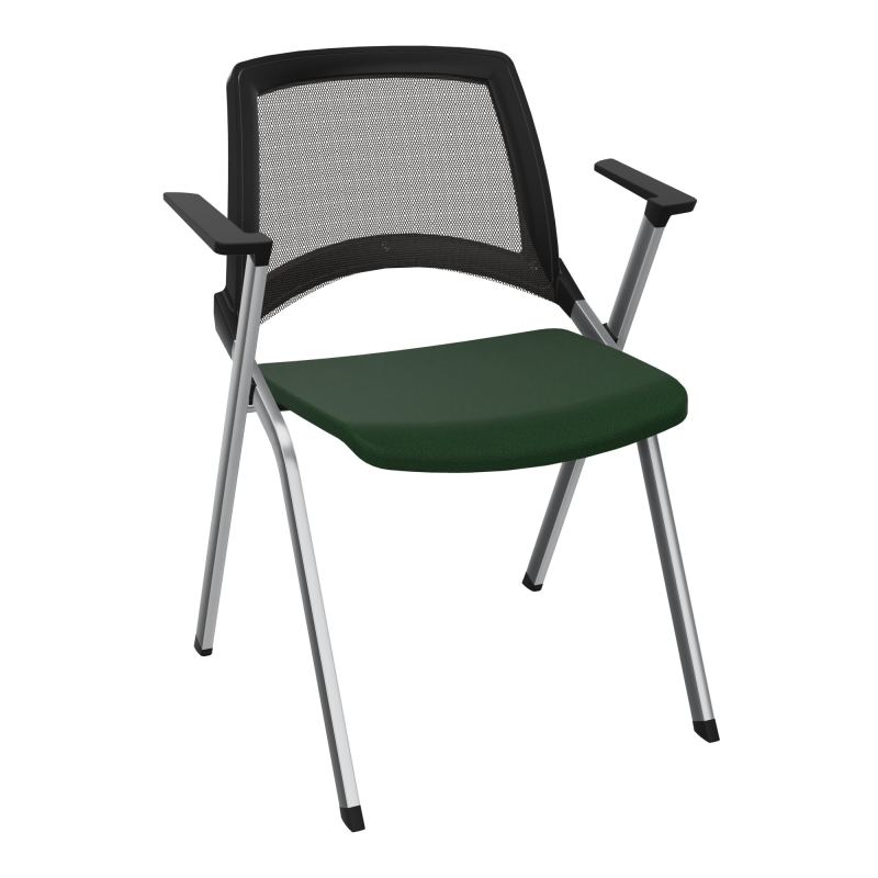 EMI CHAISE 4P FX DOS RESIL /ASS PIVOT TISSU AVEC ACCOUDOIRS SANS ACCROCHE A9 SQ UH