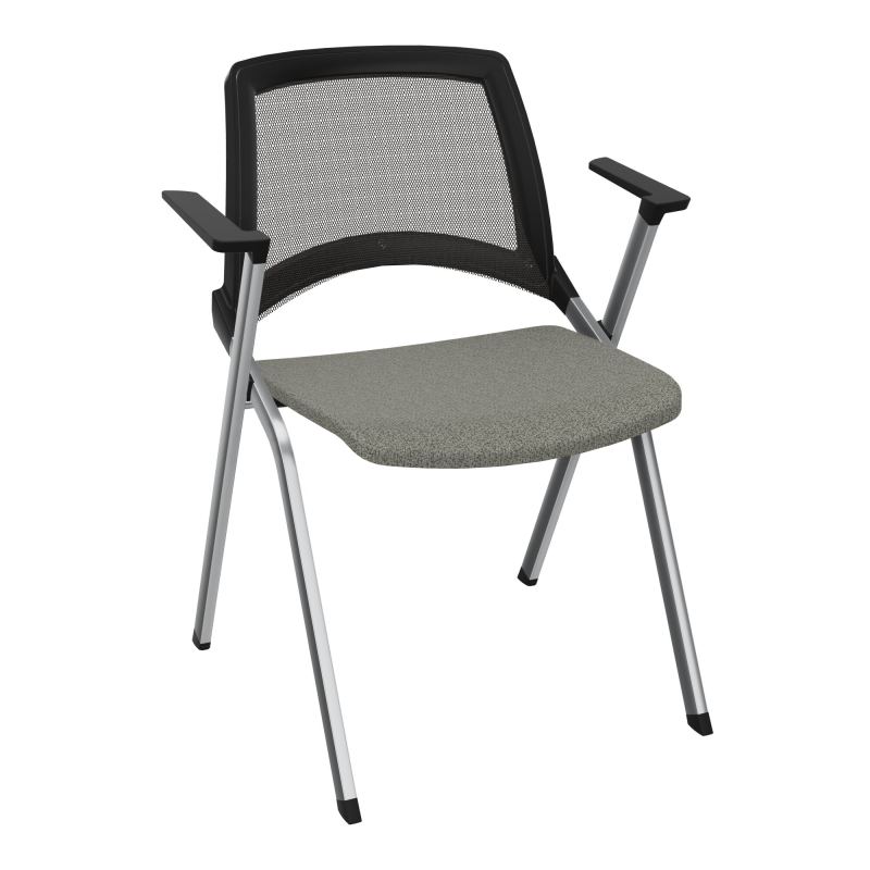 EMI CHAISE 4P FX DOS RESIL /ASS PIVOT TISSU AVEC ACCOUDOIRS SANS ACCROCHE B1 SQ UH